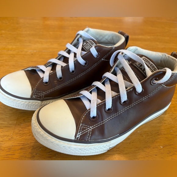 Converse All Star Chuck Taylor Boot High Top Leather boy’s Size 3 650456C - Picture 7 of 11